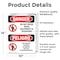 Signmission Do Not Enter When Equipment Is Bilingual Danger Sign, Vinyl Decal, 10in W x 14in L, 2PK OS-2PACK-DS-D-1014-VS-1138 - alternate 6